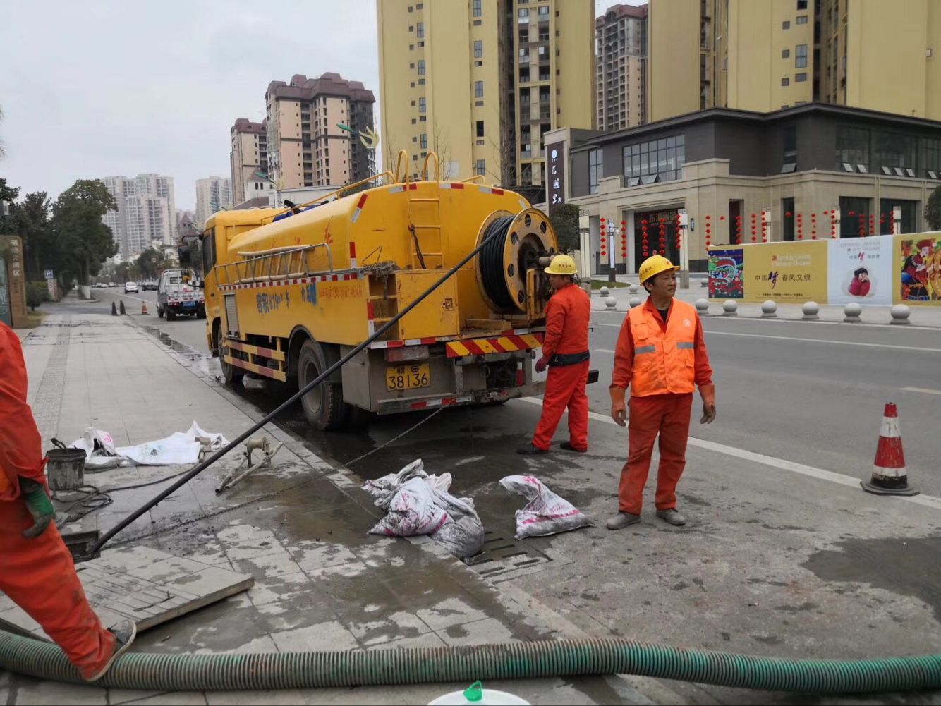 杨陵排污管道清淤-管道清洗